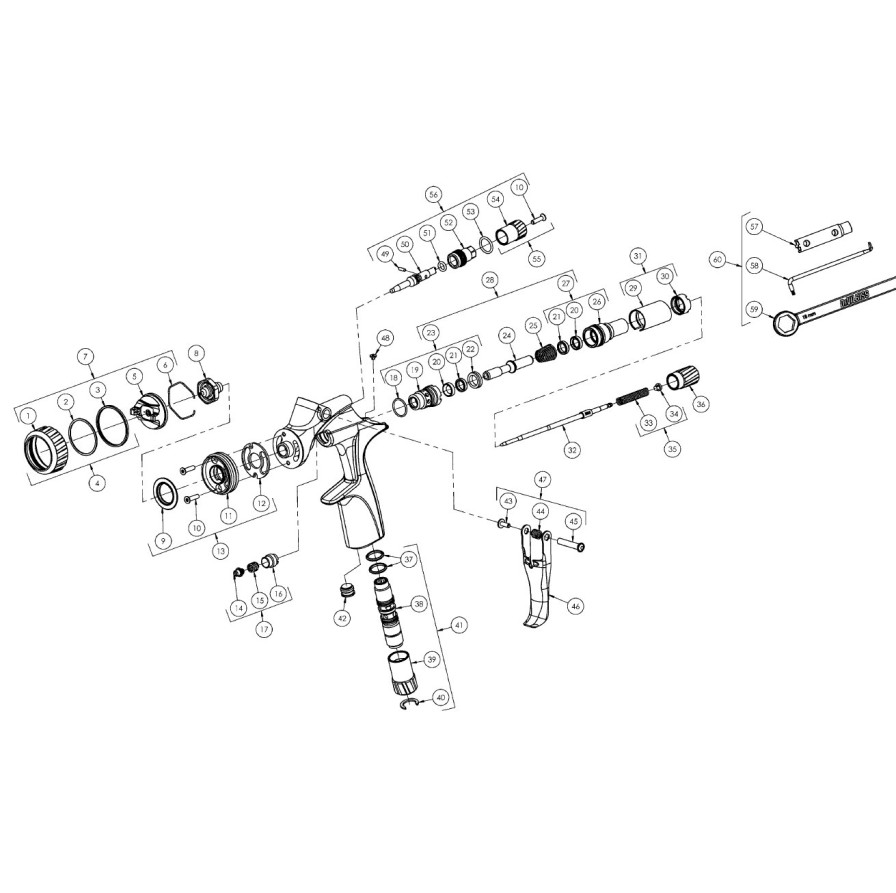 Spray Guns Devilbiss Other | Devilbiss Deflector Plate 704464 For Dv1 S