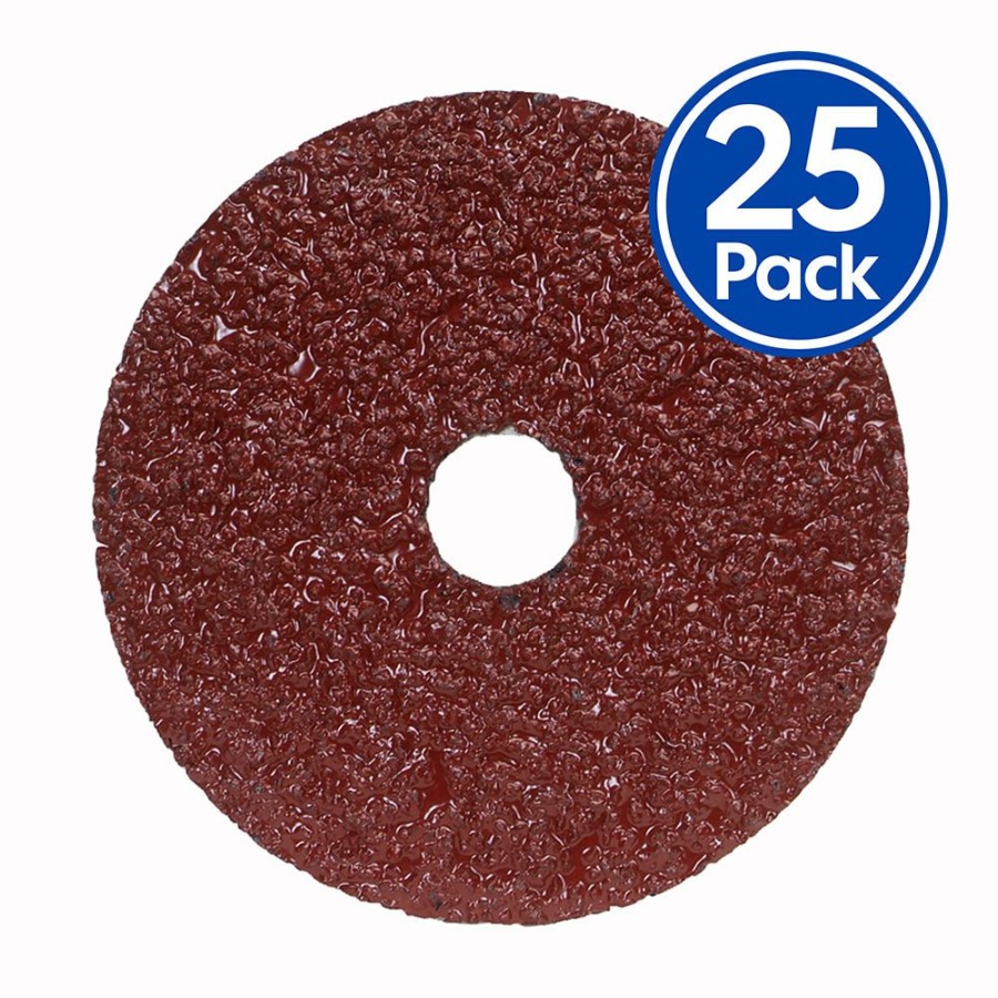 Cutting & Abrasives Norton Grinder Discs | Norton Metal F226 Ao Coarse Fibre Discs 178Mm X 22Mm 36 Grit X 25 Pack P36