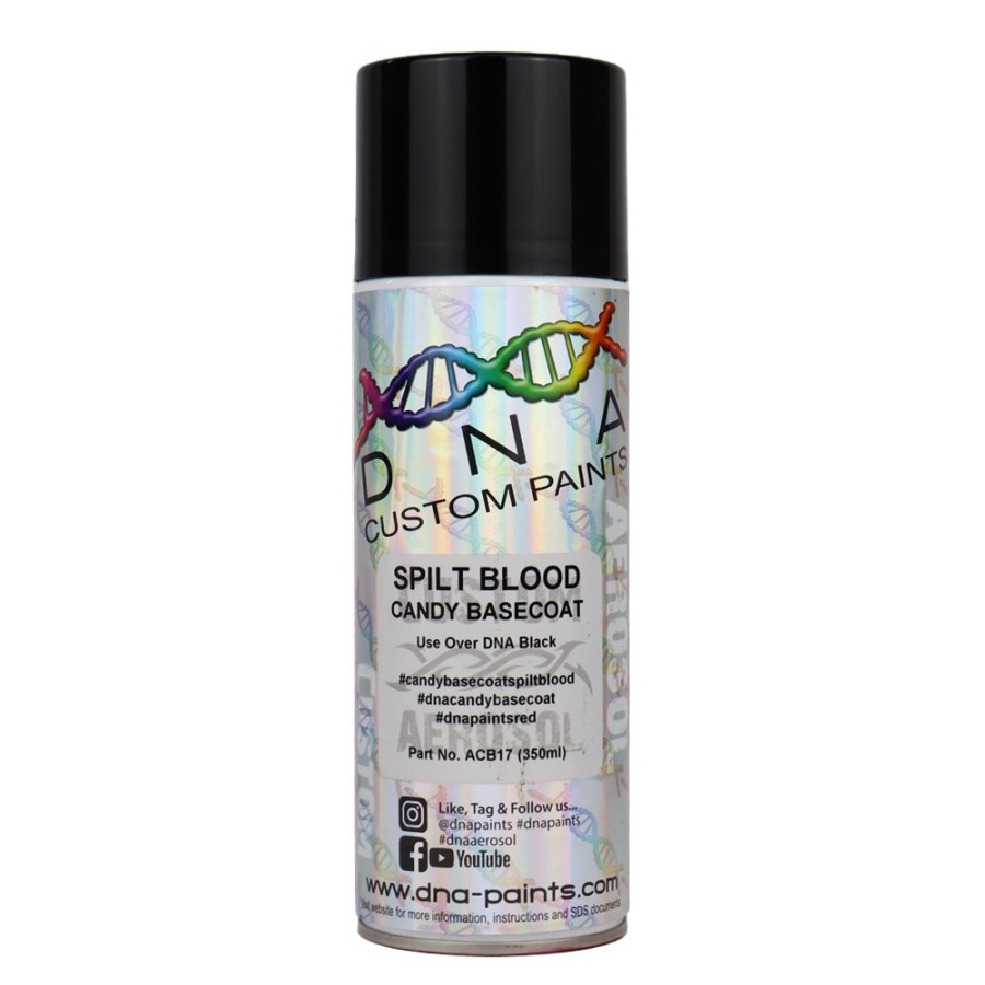 Paint DNA Paints Top Coats | Dna Paints Candy Basecoat Spray Paint 350Ml Aerosol Candy Spilt Blood