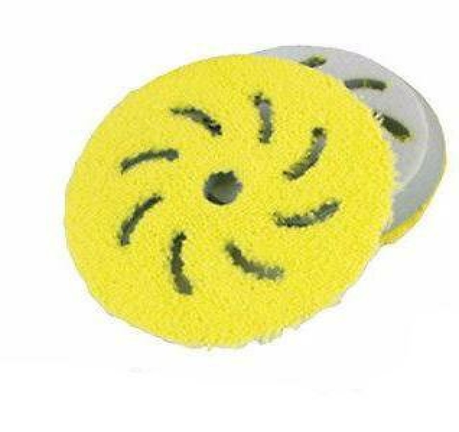 Car Care Rupes Polishing Pads | Rupes Yellow Bigfoot 170Mm Microfibre Buff Medium Pad Pk2 9.Bf170Xm