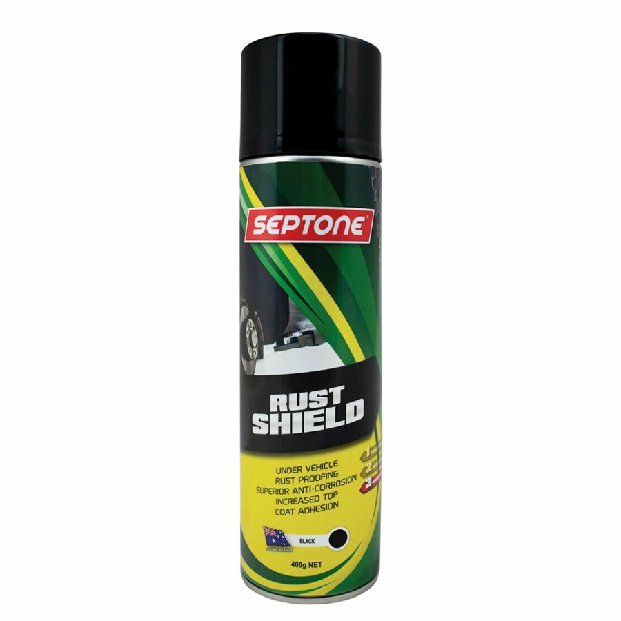 Paint Septone Chassis & Underbody | Septone Rust Shield Black Underbody Rust Proofing Coating 400G Aerosol