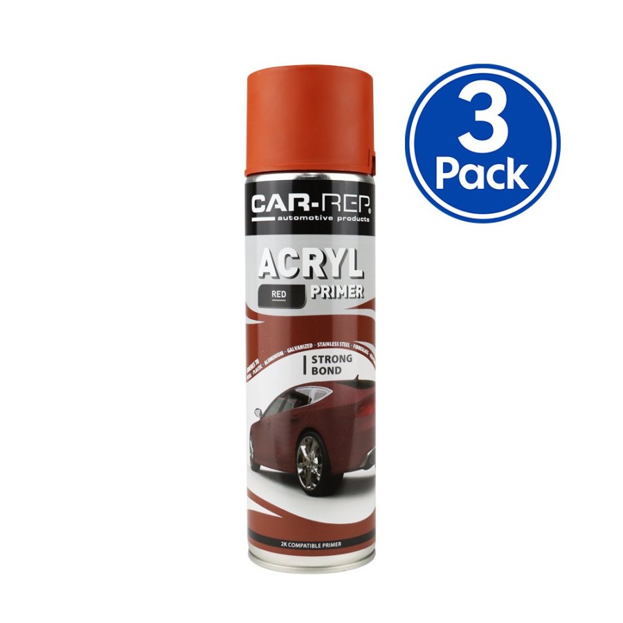 Paint Car-Rep Primers | Car-Rep Acrylic Automotive Primer 500Ml Red X 3 Pack