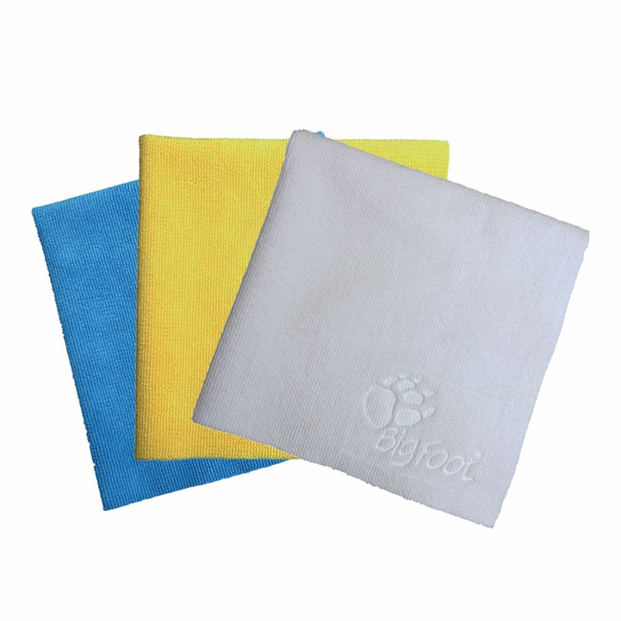 Car Care Rupes Microfibre Cloths & Towels | Rupes Premium Da Microfibre Polishing Towel System Blue, Yellow & White