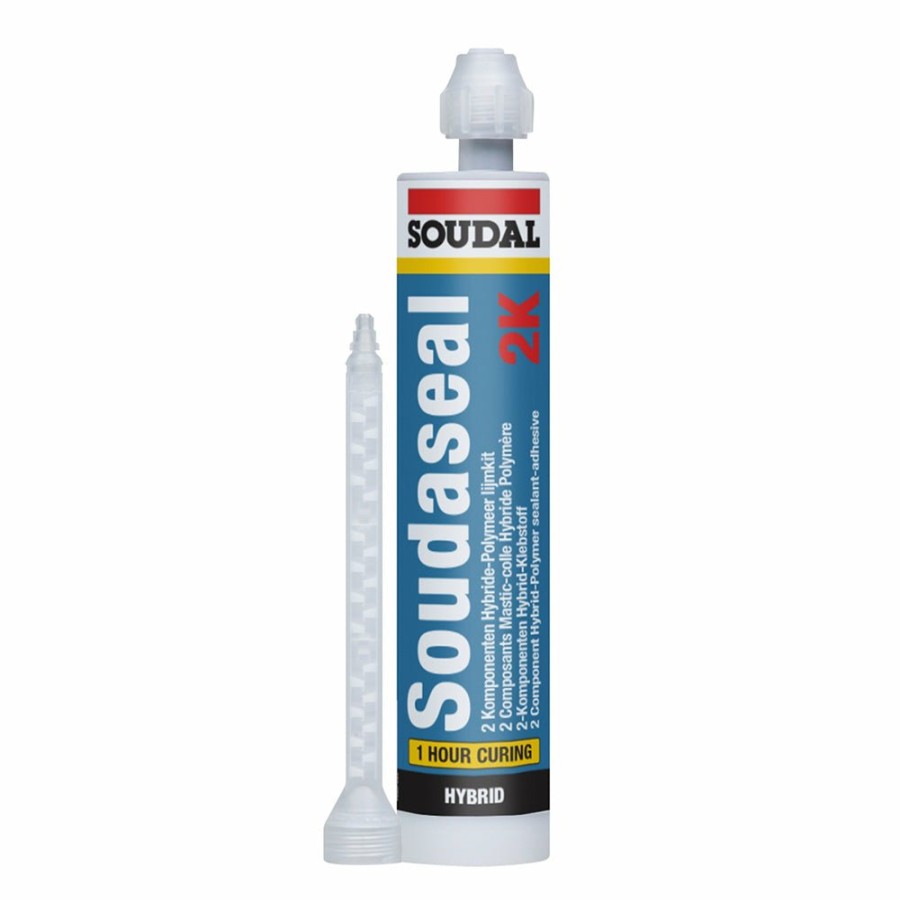 Adhesives & Sealants Soudal Adhesive/Sealants | Soudal Soudaseal 2K Fast Curing Adhesive / Sealant 250Ml Grey