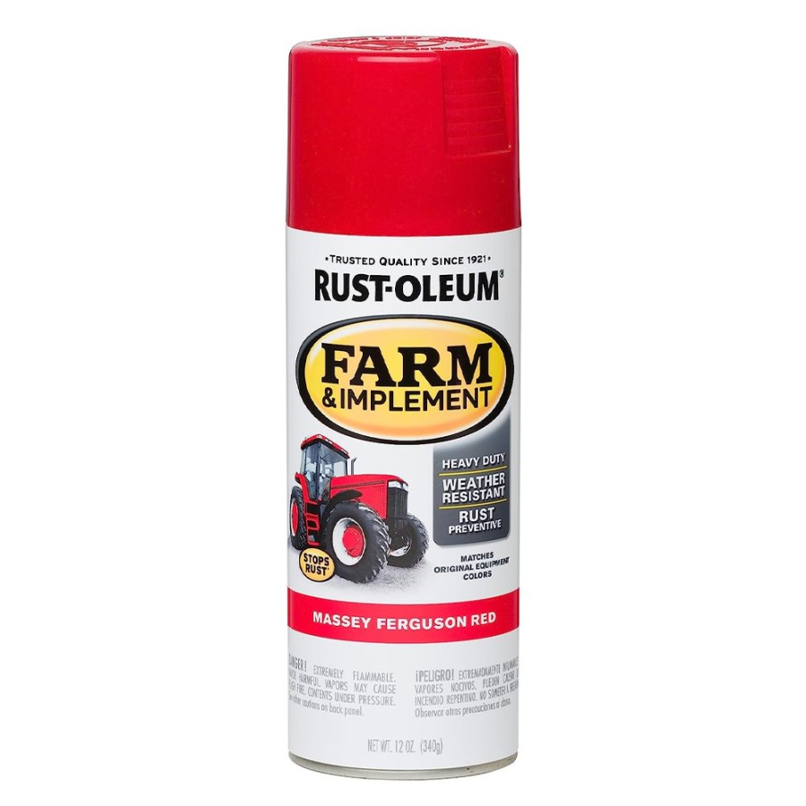 Paint Rust-Oleum Topcoats | Rust-Oleum Farm Equipment Spray Paint Massey Ferguson Red 340G Aerosol