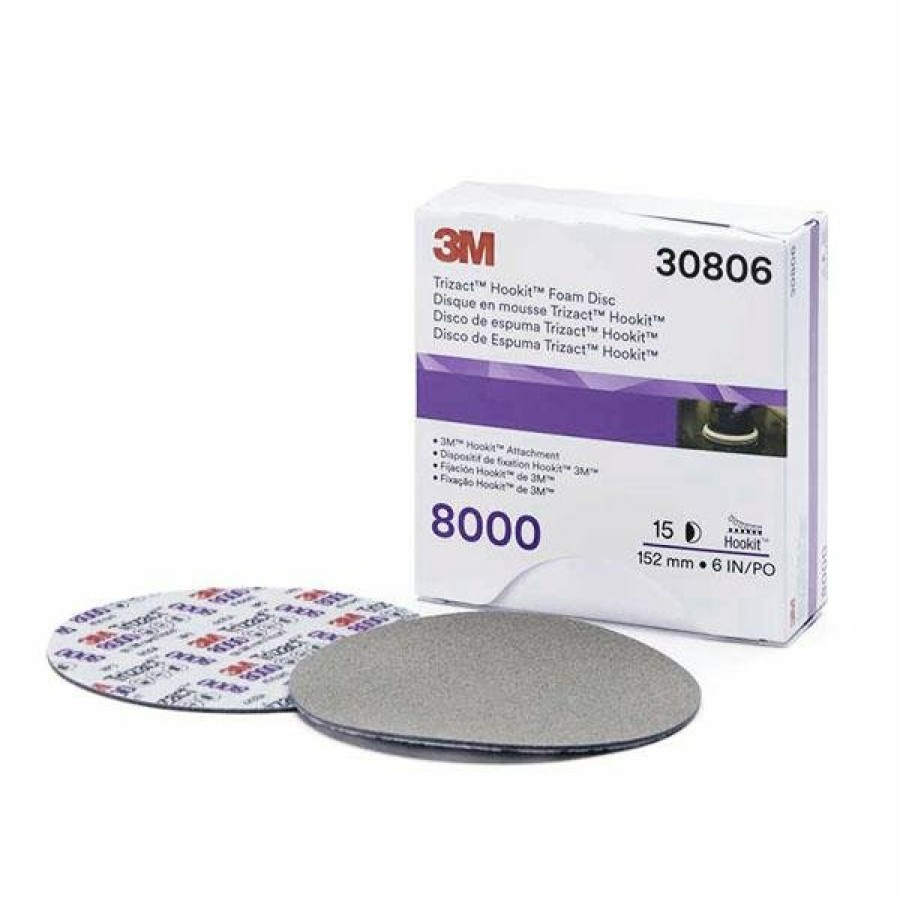 Cutting & Abrasives 3M Discs | 3M™ 30806 Trizact™ Hookit™ Abrasive Disc 8000 Grit 150Mm Box15