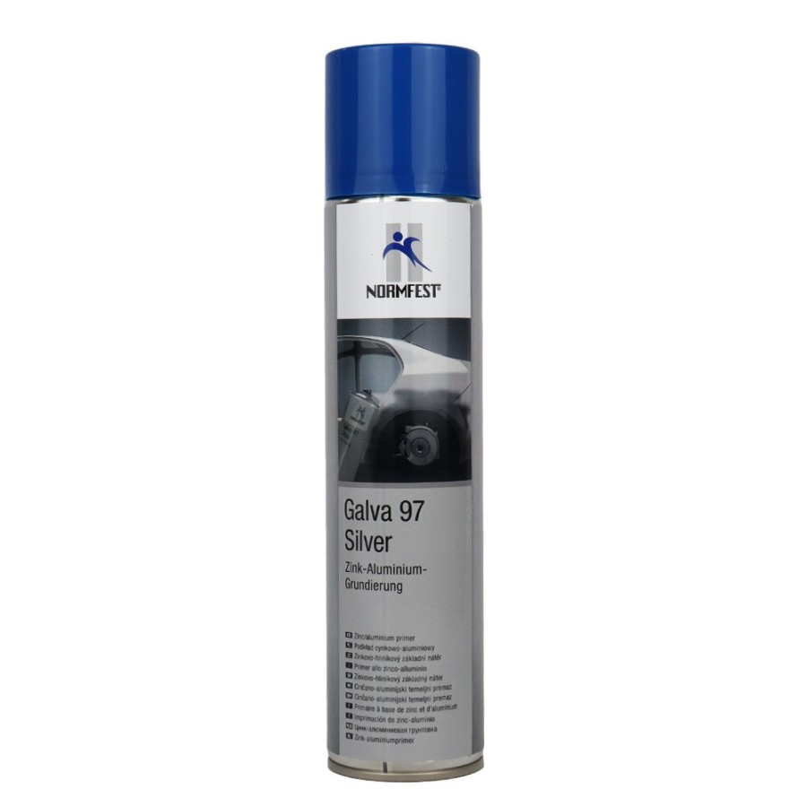 Paint Normfest Primers | Normfest Galva 97 Silver Quick Dry Zinc Aluminium Primer Aerosol 400Ml Grey