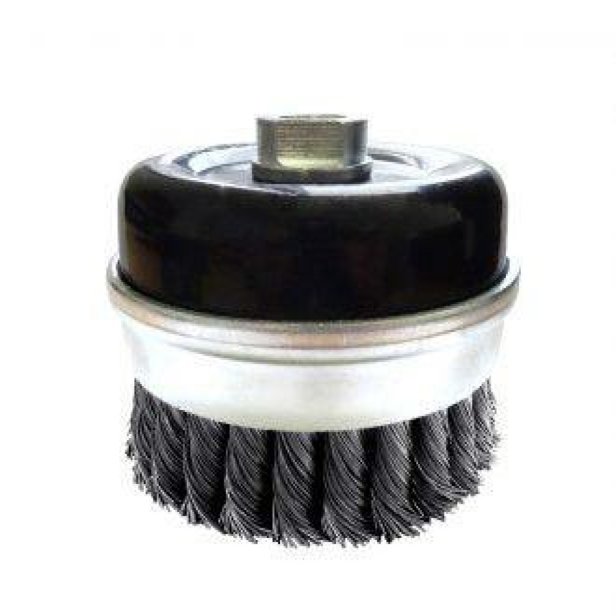 Cutting & Abrasives Josco | Brumby 80Mm Twistknot Cup Brush For Removing Rust, Paint And Corrosion