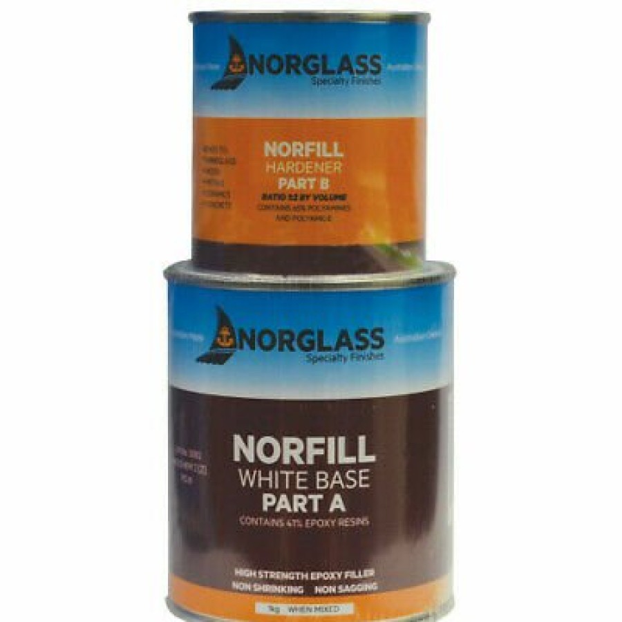 Boat Care Norglass | Norglass Norfill Epoxy Filler White Base + Hardener 1Kg