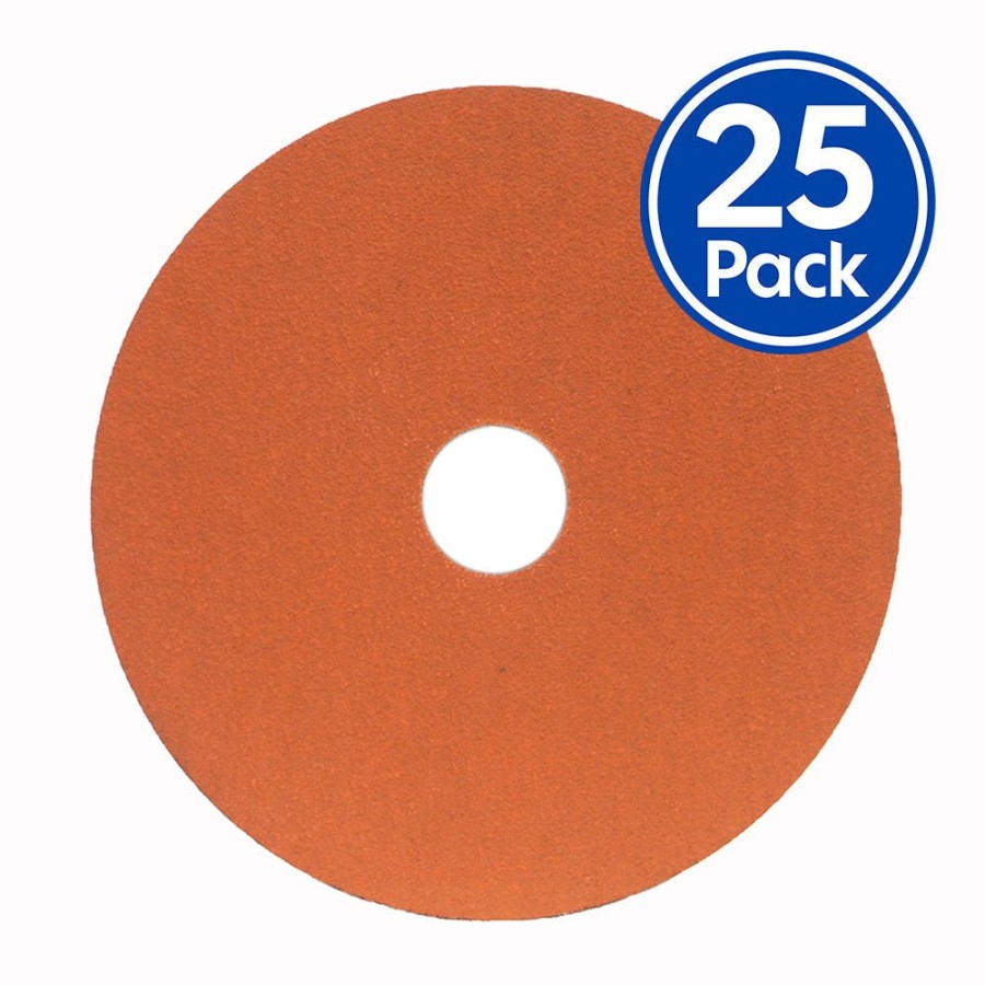 Cutting & Abrasives Norton Grinder Discs | Norton Blaze F980 Premium Sanding Fibre Discs 125Mm X 22Mm 80 Grit X 25 Pack C80