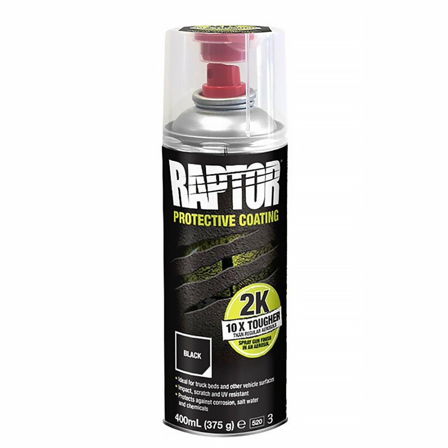 Paint U-POL Bedliner | U-Pol Raptor Tough Bedliner Black Protective Coating 2K Component Aerosol 400Ml