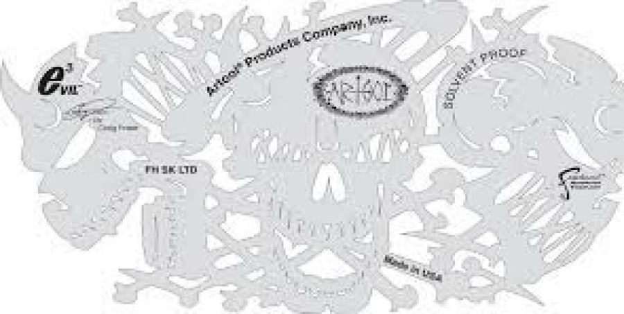 Spray Guns Anest Iwata Stencils | Iwata Artool Evil 3 Template Set Of 4 Airbrush Design Stencil