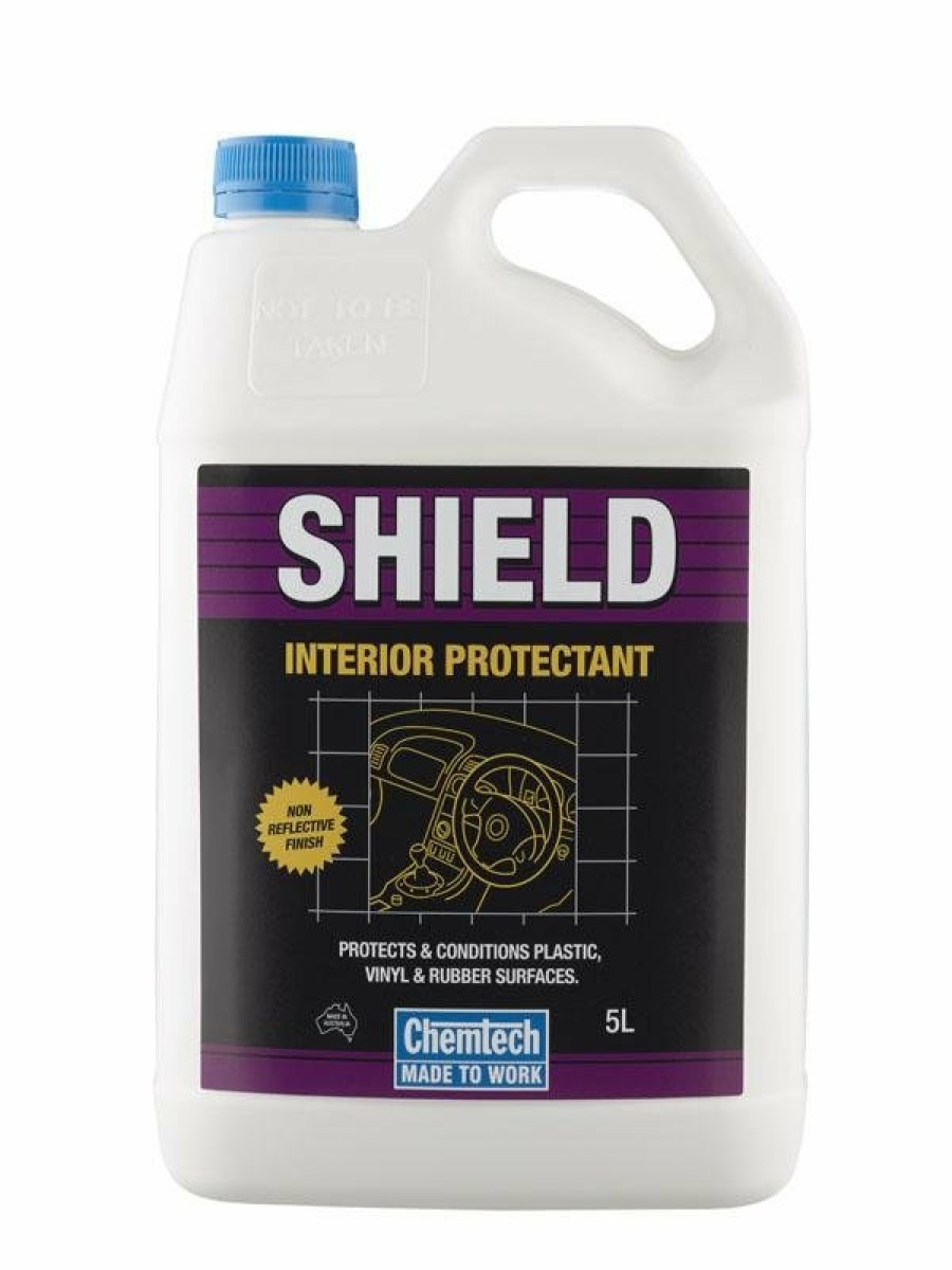 Car Care Chemtech Interior Cleaners | Chemtech Shield Interior Protectant 5Lt Spray Bottle Plastic Vinyl Rubber