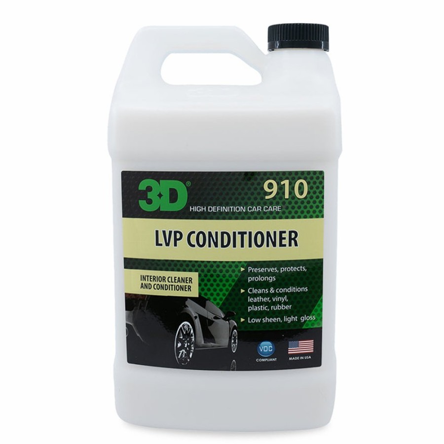 Car Care 3D Leather & Vinyl | 3D 910 Lvp Conditioner 3.78L Interior Cleaner