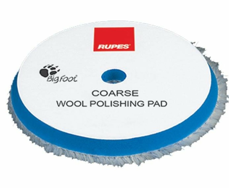 Car Care Rupes Cutting Pads | Rupes Bigfoot 145Mm Coarse Blue Wool Polishing Pad 9.Bw150H