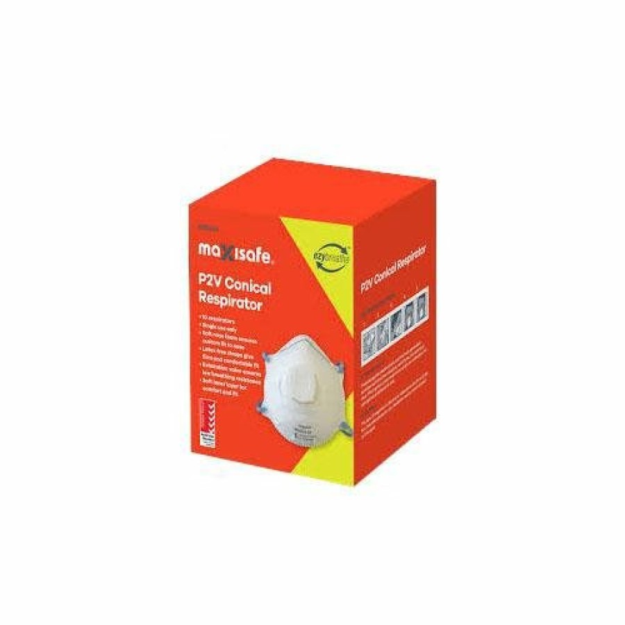 Safety Maxisafe | Maxisafe Safety Disposable Dust Mask Class P2 Nr With Valve 10 Pack