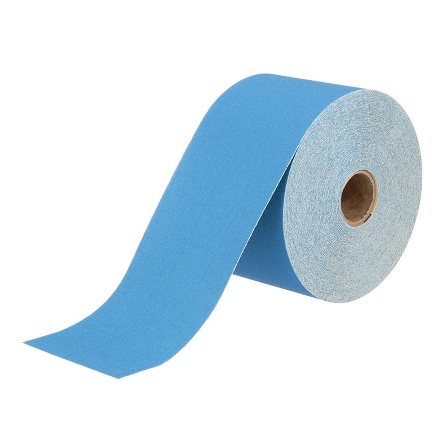 Cutting & Abrasives Revcut Rolls | Revcut Blue Hook & Loop Sand Paper P240 Grit 115Mm X 25M Roll