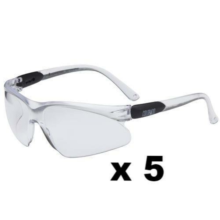 Safety Maxisafe Safety Glasses | Maxisafe Colorado Safety Glasses As/Nzs1337 Anti Scratch Fog Coating Clear X 5