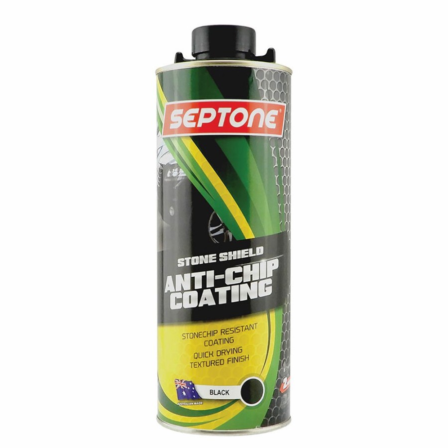 Paint Septone Chassis & Underbody | Septone Stoneshield Water Based Elasticised Anti Chip Coating 1L Black