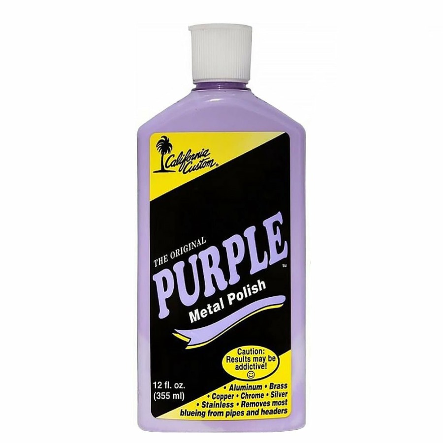 Car Care California Custom Chrome & Metal | California Custom The Original Purple Metal Polish 355Ml Clean & Protect