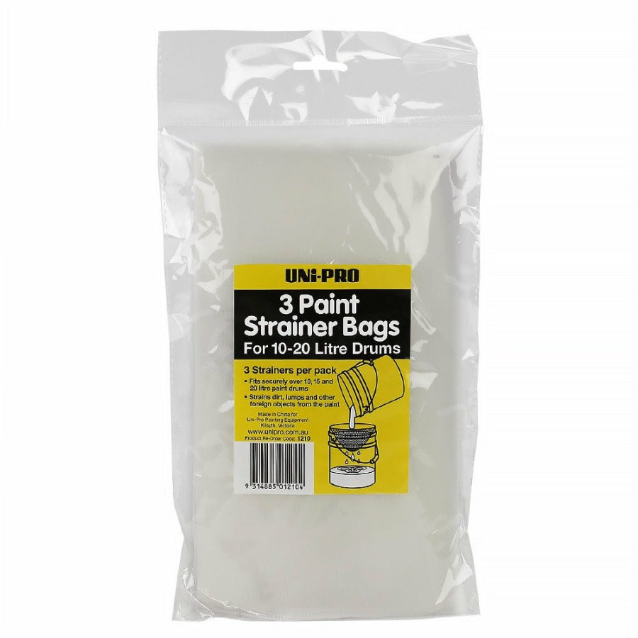 Painting Tools Uni-Pro | Uni-Pro Paint Strainer Filter Bags For 10L - 20L Tins X 3 Pack