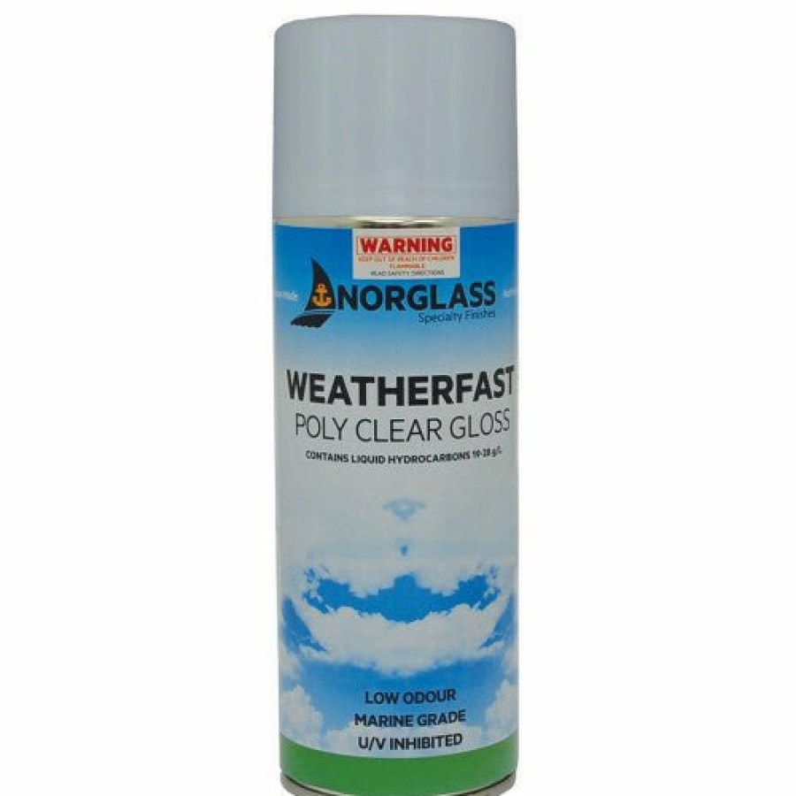 Paint Norglass Timber | Norglass Weatherfast Poly Clear Satin Gloss Can 300G Marine Varnish Aerosol