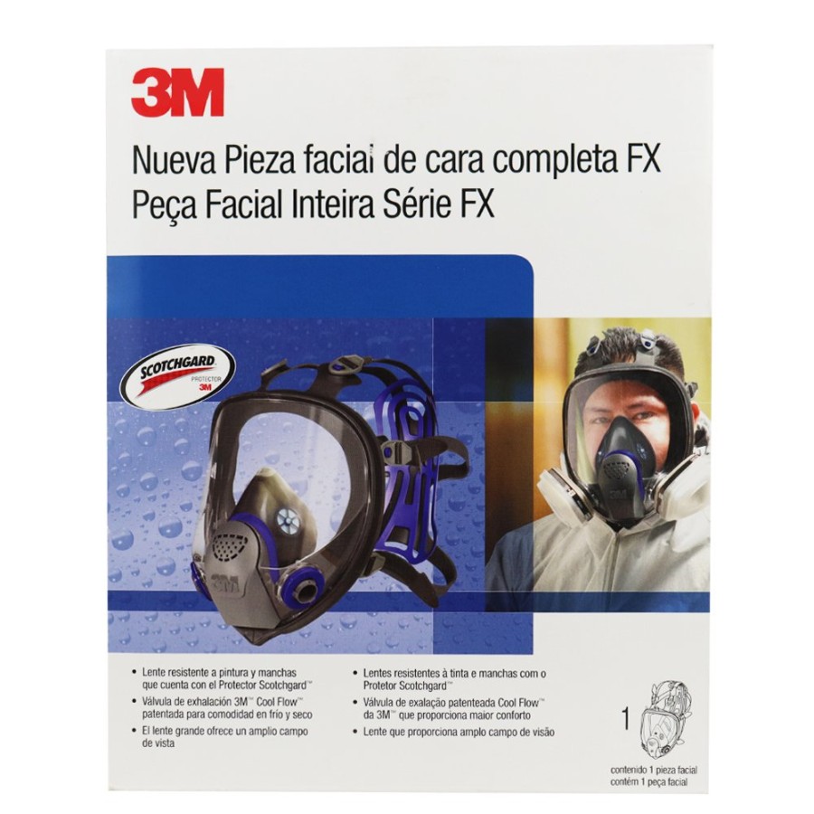 Safety 3M Respirators | 3M Ultimate Fx Full Facepiece Reusable Respirator Ff-400 Series Large