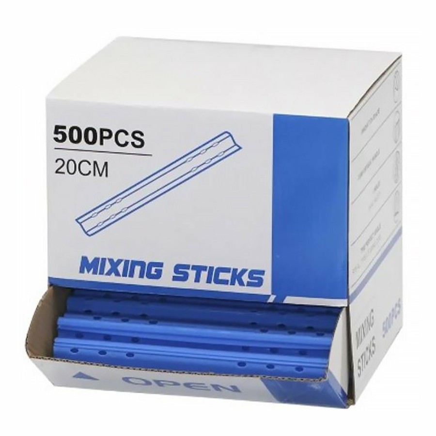 Painting Tools Wholesale Paint Group | Professional Automotive Blue Plastic Paint Mixing Sticks X 500 Pack Stirring Paddles