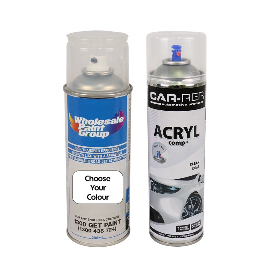 Paint Spray MAX Car Touch Ups | Automotive Touch Up Spray Can Choose Your Colour + 1K Clear Coat 298Ml