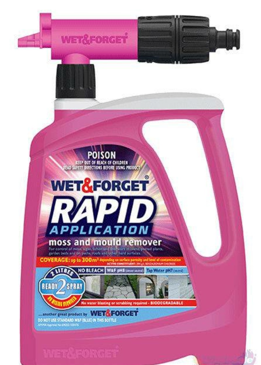 Cleaning Wet u0026 Forget | Wet And Forget Rapid Application Moss Mould Remover 2L With Sniper Nozzle