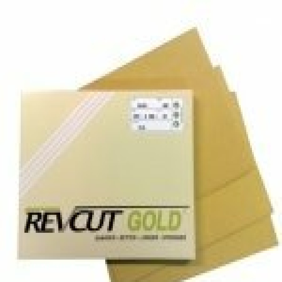 Cutting & Abrasives Revcut Sheets | Revcut Gold P100 Grit Free Cut Dry Sandpaper Sheets Pk50 228Mmx280Mm Auto Marine