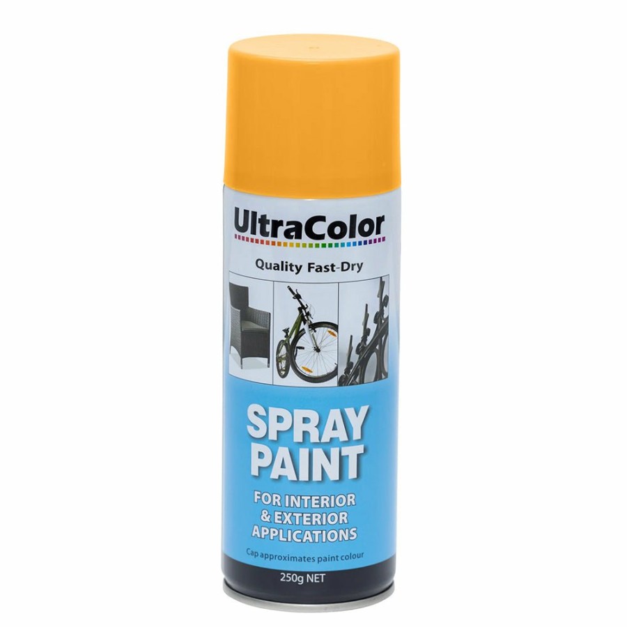 Paint UltraColor Topcoats | Ultracolor Spray Paint Fast Drying Interior Exterior 250G New Cat Yellow Cans