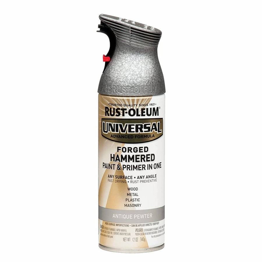 Paint Rust-Oleum Specialty | Rust-Oleum Universal Paint & Primer 340G Aerosol Forged Hammered Antique Pewter