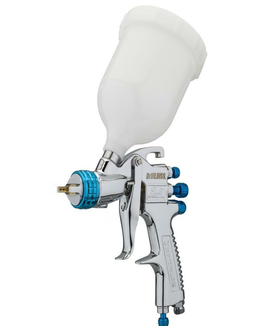 Spray Guns DeVilbiss Gravity-Fed | Devilbiss Starting Line Slg-G620 1.3Mm Gravity Spray Gun & 600Ml Pot