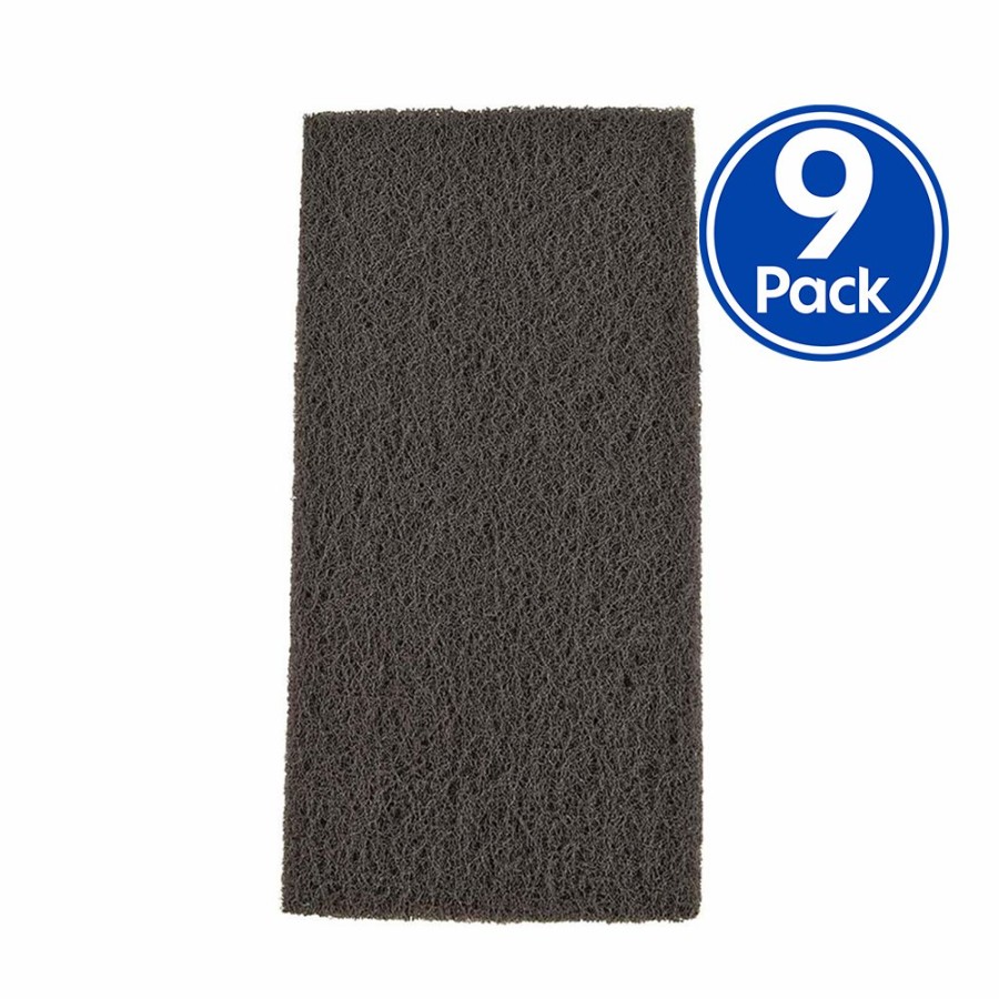 Cutting & Abrasives Velocity Scouring Pads | Velocity Grey Light Duty Fine Scouring Hand Pad 115Mm X 225Mm X 9 Pack