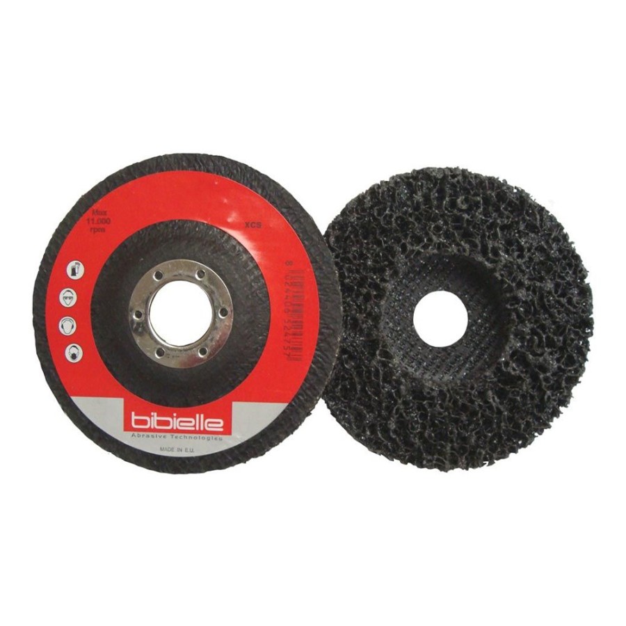 Cutting & Abrasives Abrasiflex | Abrasiflex Bibielle 115Mm X 22Mm Abrasive Depressed Centre Strip-It Disc Black