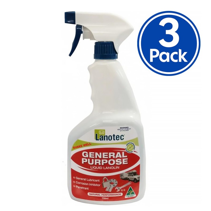 Paint Lanotec Lanolin | Lanotec General Purpose Liquid Lanolin 750Ml Spray Lubricant Corrosion Inhibitor X 3 Pack