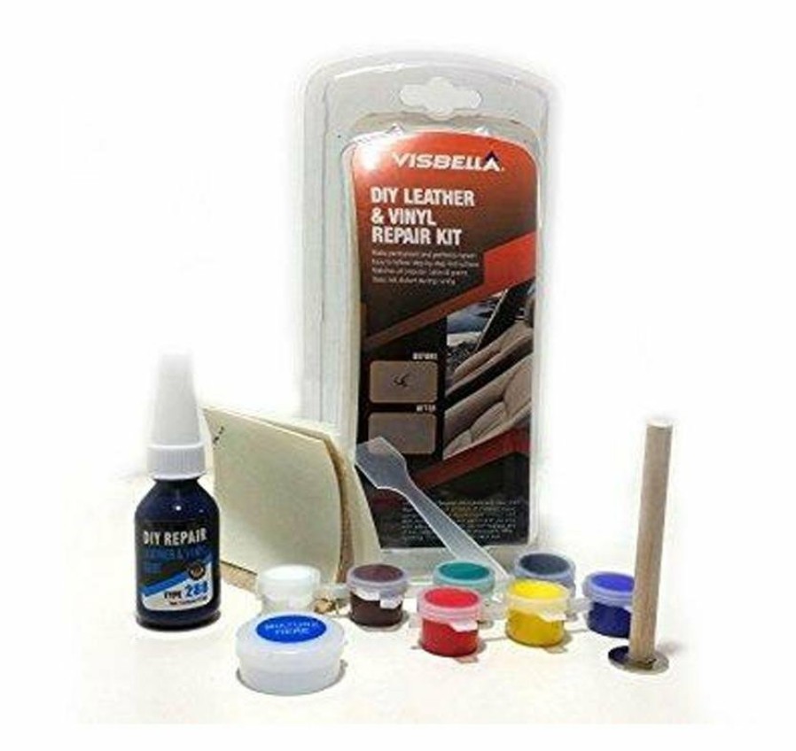 Car Care Visbella Leather & Vinyl | Visbella Diy Leather Sofa Chair Furniture Seats Bag Vinyl Repair Restore Kit