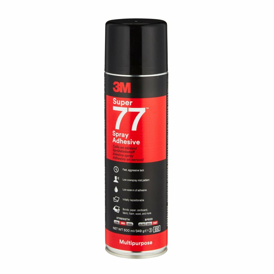 Adhesives & Sealants 3M Spray Adhesives | 3M Super 77 Multi Purpose Fast Tack Spray Adhesive 375G