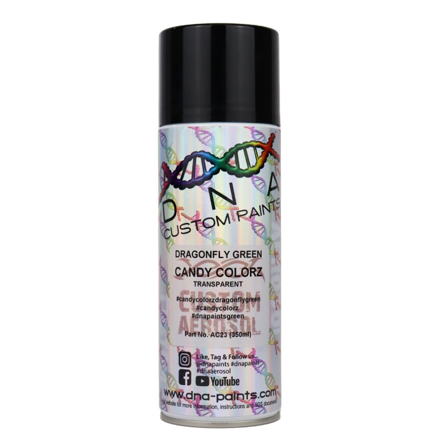 Paint DNA Paints Top Coats | Dna Paints Candy Colorz Spray Paint 350Ml Aerosol Candy Dragonfly Green