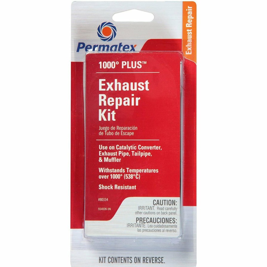 Adhesives & Sealants Permatex | Permatex 1000 Plus Exhaust Repair Kit Fixes Split Cracked Mufflers