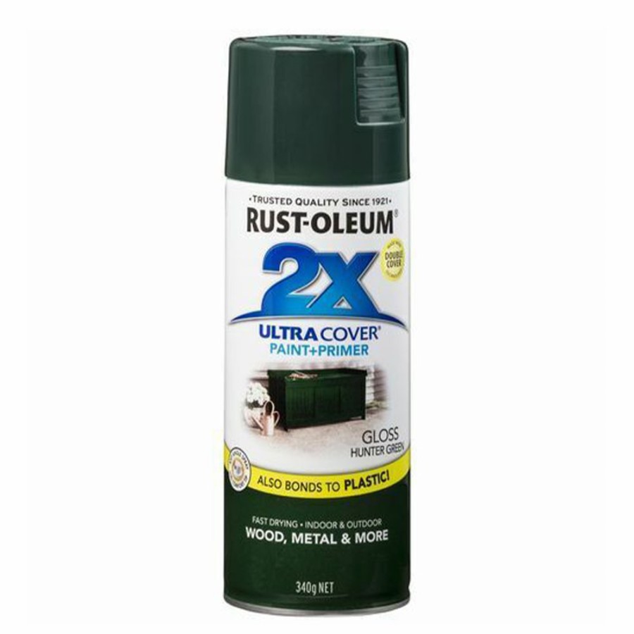 Paint Rust-Oleum Specialty | Rust-Oleum 2X Gloss Paint & Primer Spray Paint 340G Hunter Green