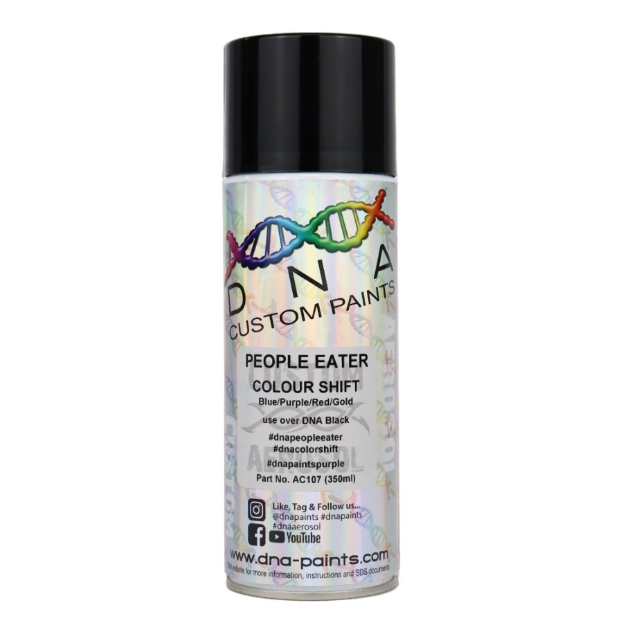 Paint DNA Paints Top Coats | Dna Paints Colour Shift Pearl (Blue/Purple/Red/Gold) Spray Paint 350Ml Aerosol People Eater