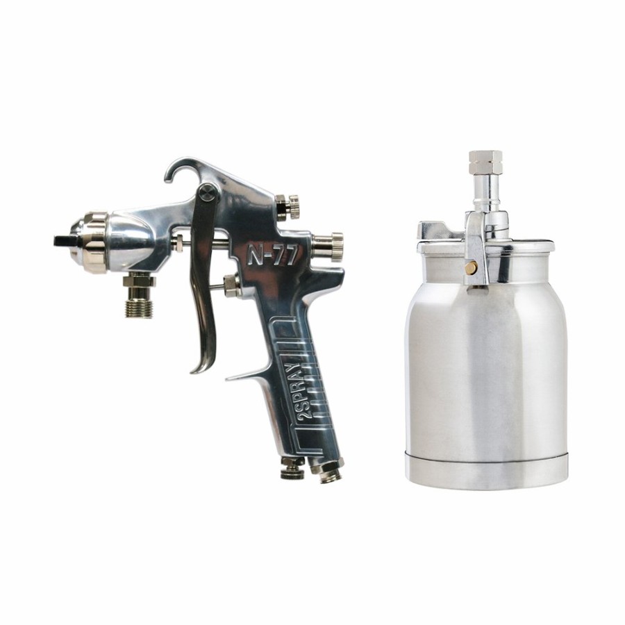 Spray Guns 2Spray Suction | Anest Iwata 2Spray N77 2.5 Mm Suction Spray Gun With 1L Pot Ps.1000 N77.3