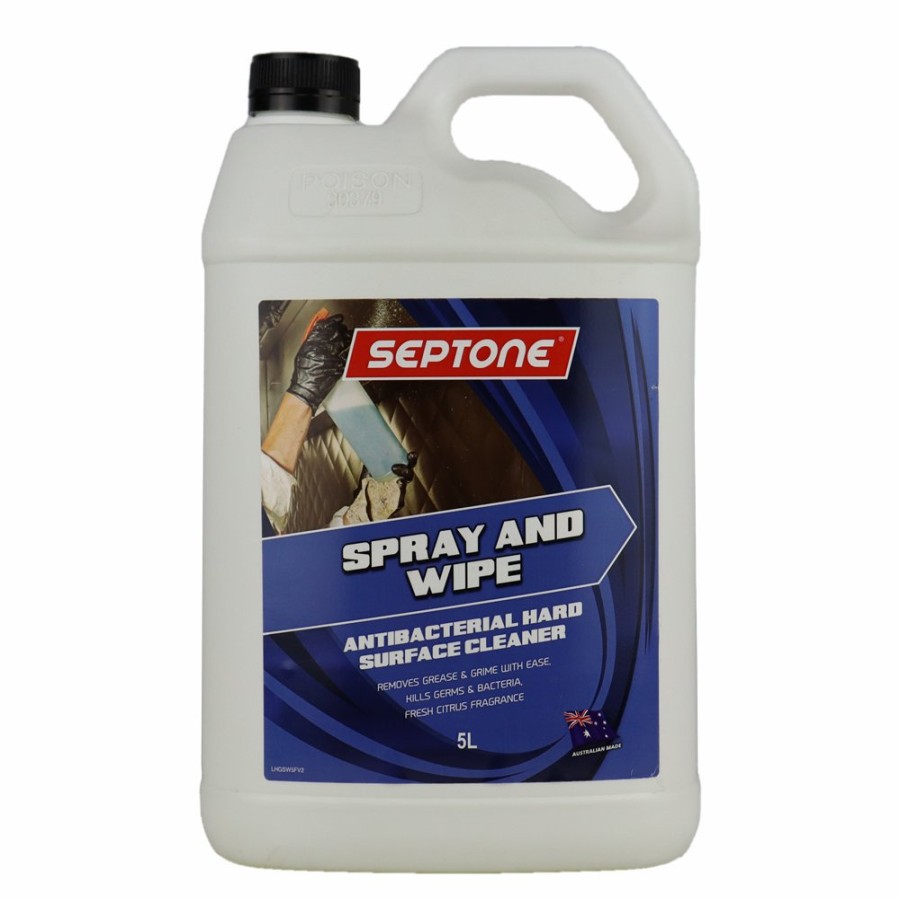 Cleaning Septone | Septone Spray & Wipe Antibacterial Citrus Surface Cleaner 5L Biodegradable