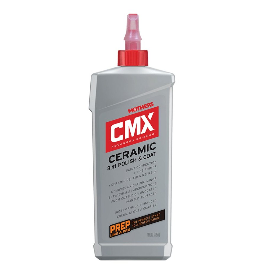 Car Care Mothers Ceramic Coatings | Mothers Cmx Ceramic Clear Coat 3-In-1 Polish & Coat 473Ml