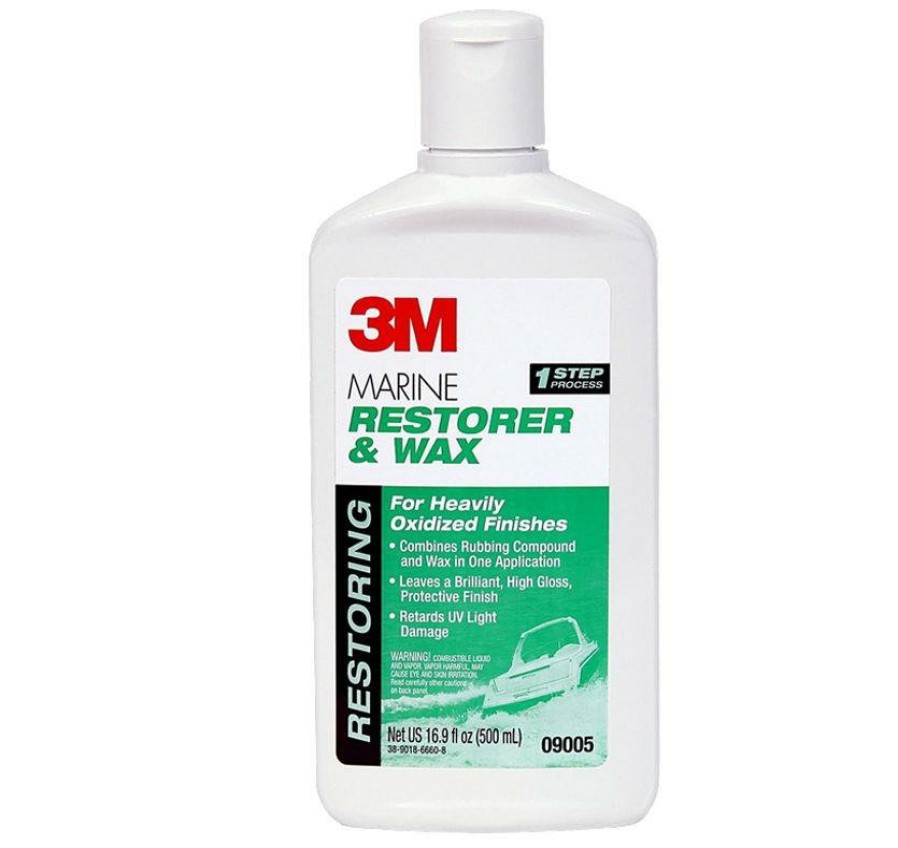 Boat Care 3M Polishes | 3M Marine Restorer Wax 09005/09007 500Ml Boat Polish Marine Yacht Fibreglass Gelcoat