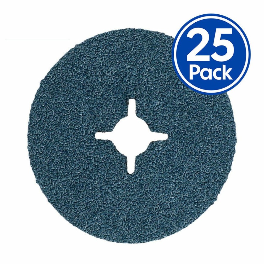 Cutting & Abrasives Norton Grinder Discs | Norton Norzon F827 Zirconia Fibre Discs 100Mm X 16Mm 36 Grit X 25 Pack Z36