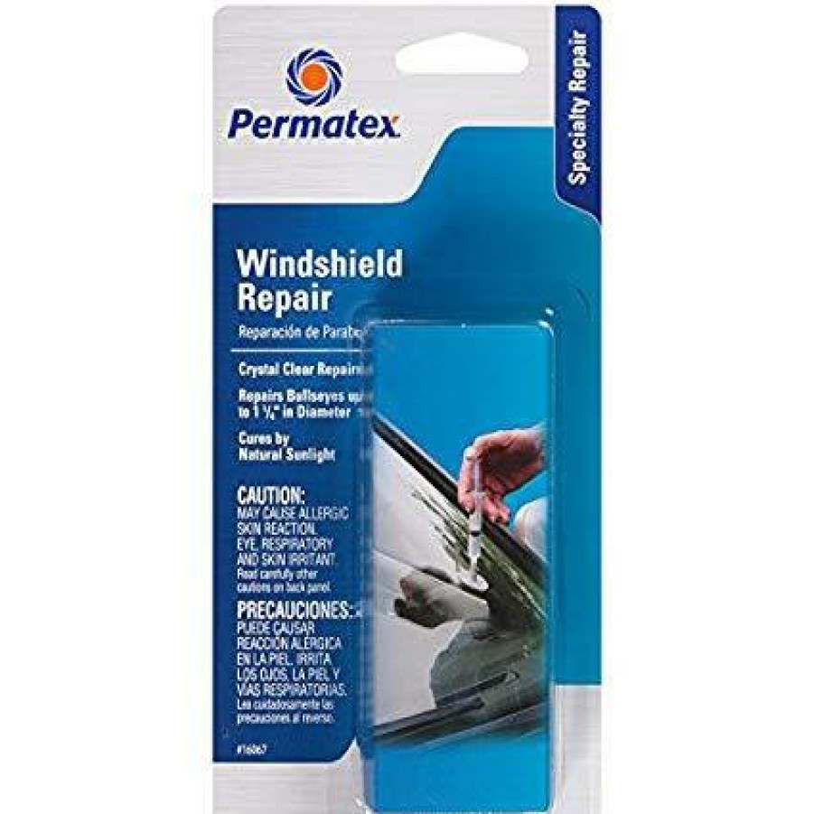 Adhesives & Sealants Permatex | Permatex Bullseye Windshield Repair Syringe Kit 16067