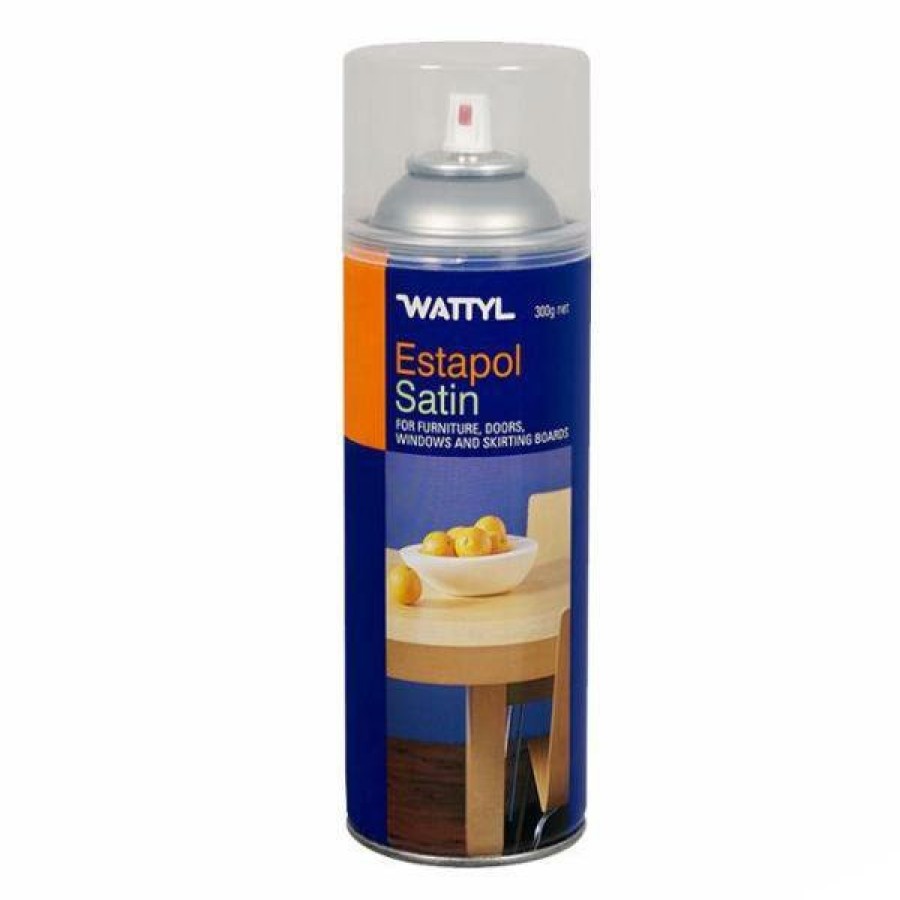 Paint Wattyl Timber | Wattyl Estapol Interior Polyurethane Aerosol Spray 300G Satin Varnish Furniture